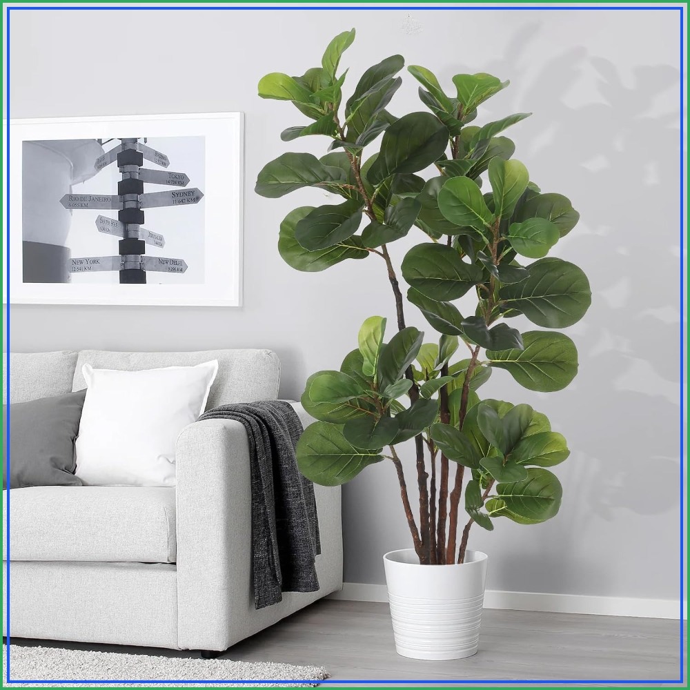 Ficus Lyrata Tree - 4ft Artificial Fiddle Leaf Fig Tree,