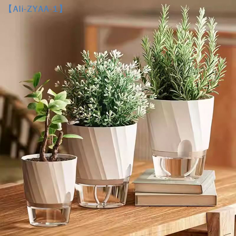 Aloe Vera Pot - 【ZYAA-1】Lazy Hydroponic Flower Pot Automatic Water-Absorbing