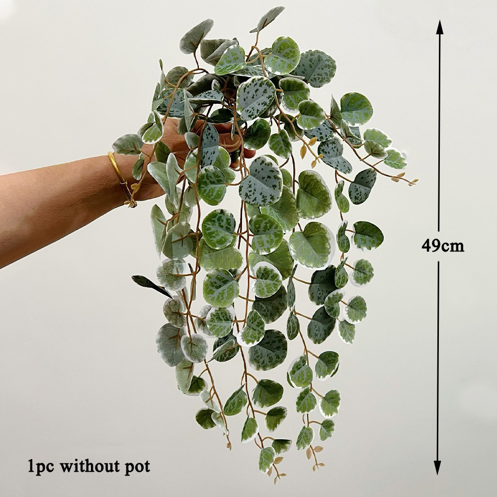 49cm Artificial Plants Vines F - Pilea Peperomioides ulasan dan harga
