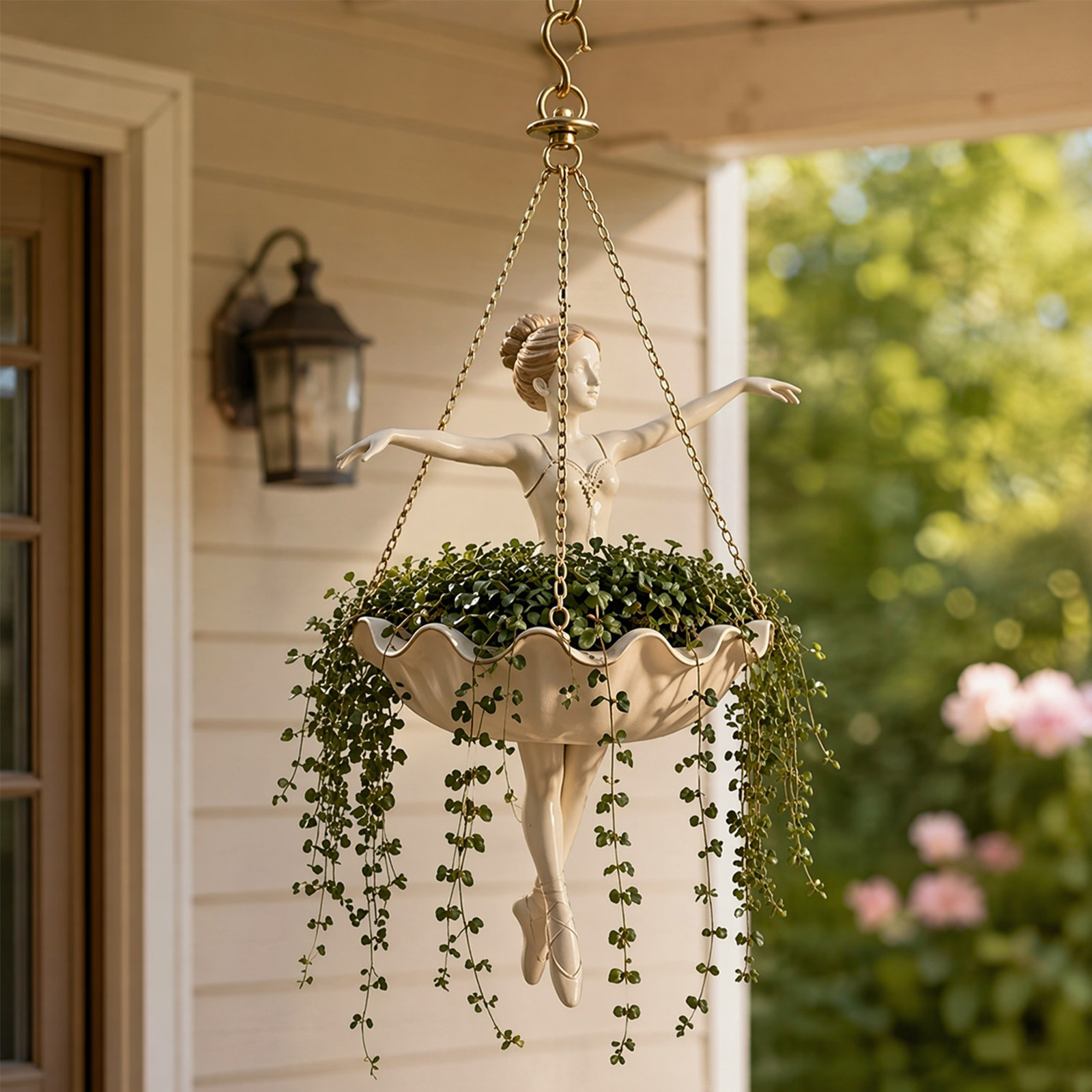 Resin Decorative Hanging Flowe - Spider Plant Hanging ulasan dan harga