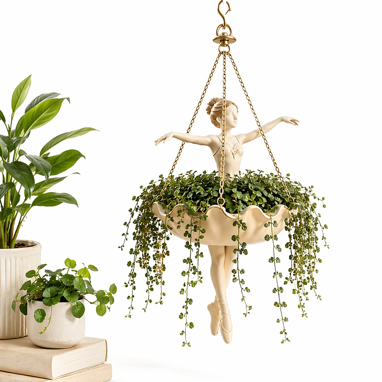 Cute Resin Hangable Planter Fa - Spider Plant Hanging ulasan dan harga