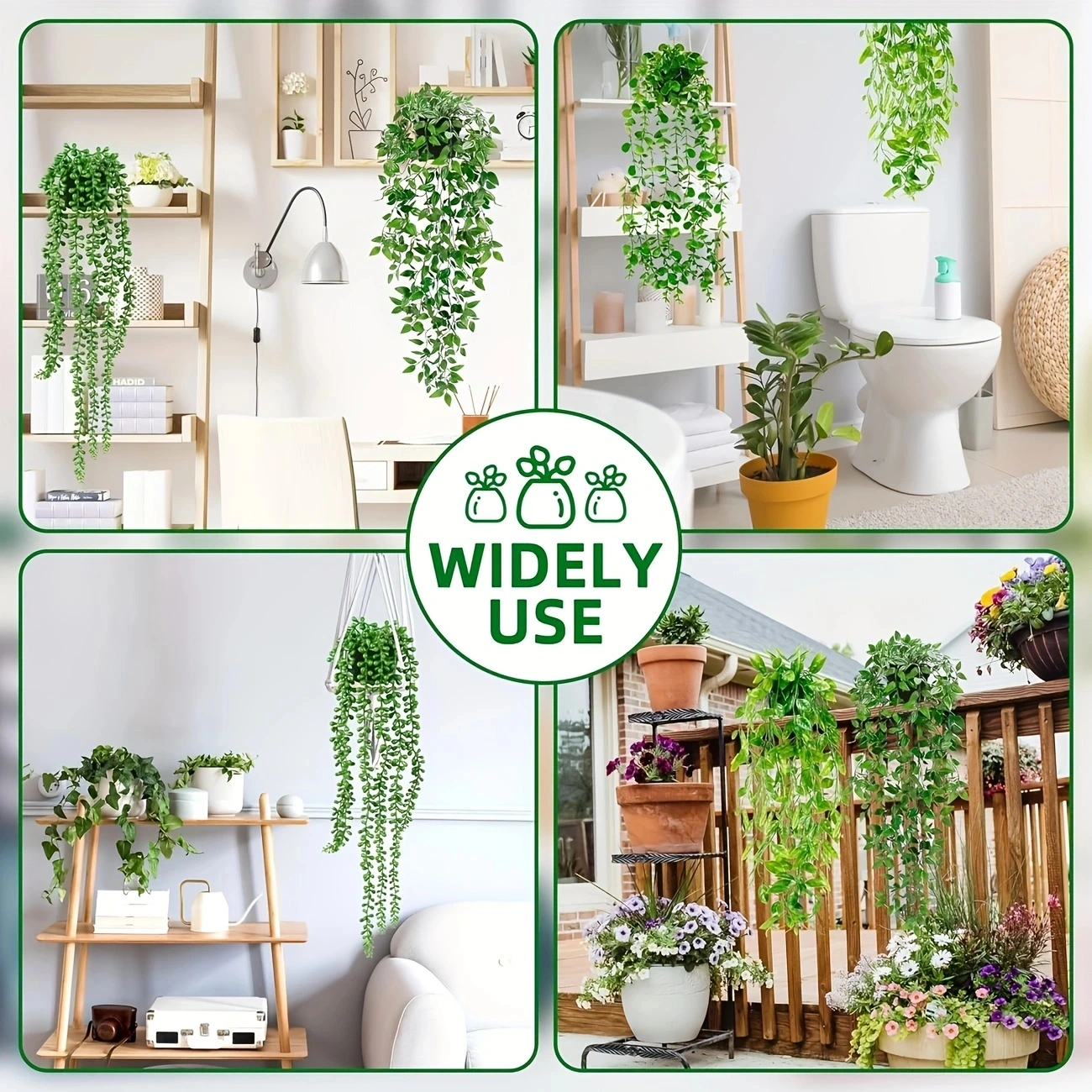 Artificial hanging plants, euc - Pilea Peperomioides ulasan dan harga