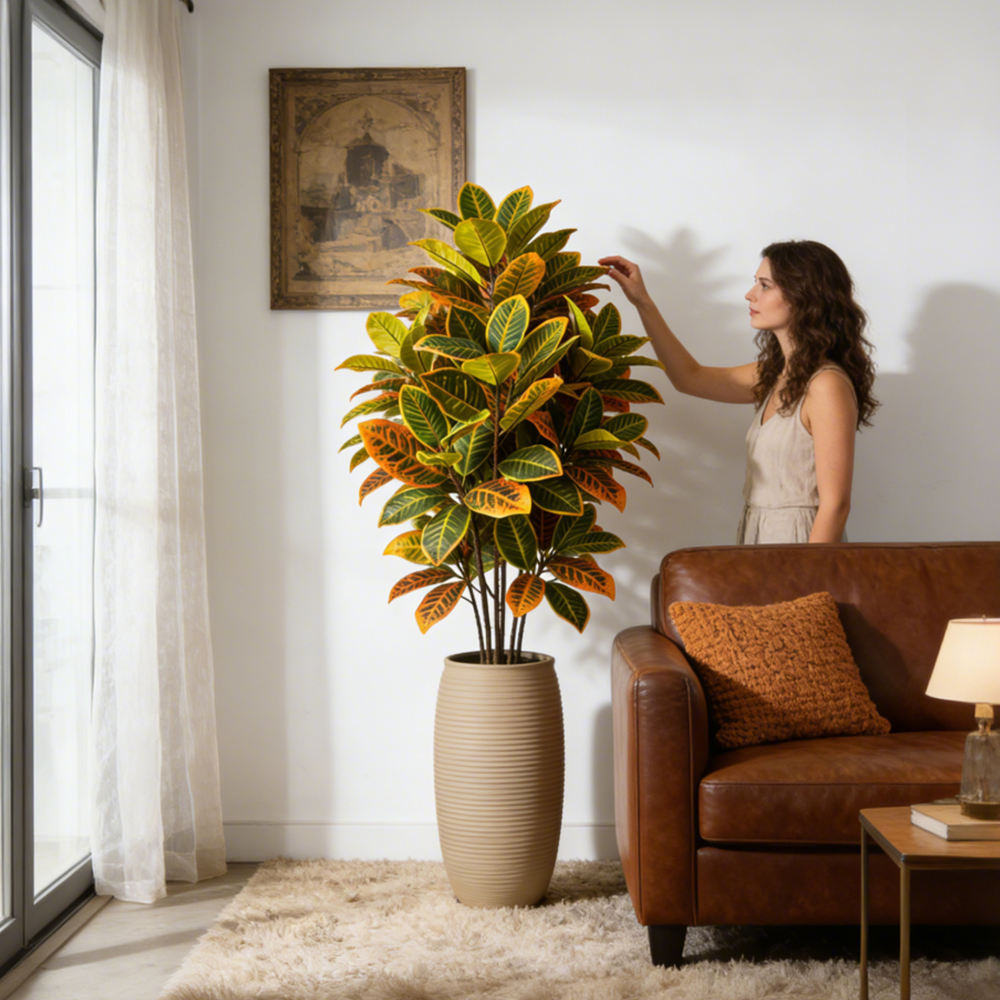 58-115cm Artificial Ficus Tree - Ficus Lyrata Tree ulasan dan harga