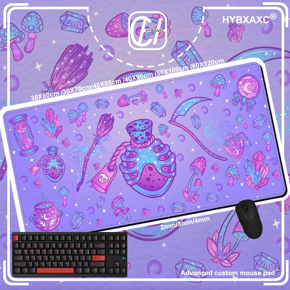 Cute Kawaii Goth Mouse Pad XL  - Tradescantia Purple ulasan dan harga