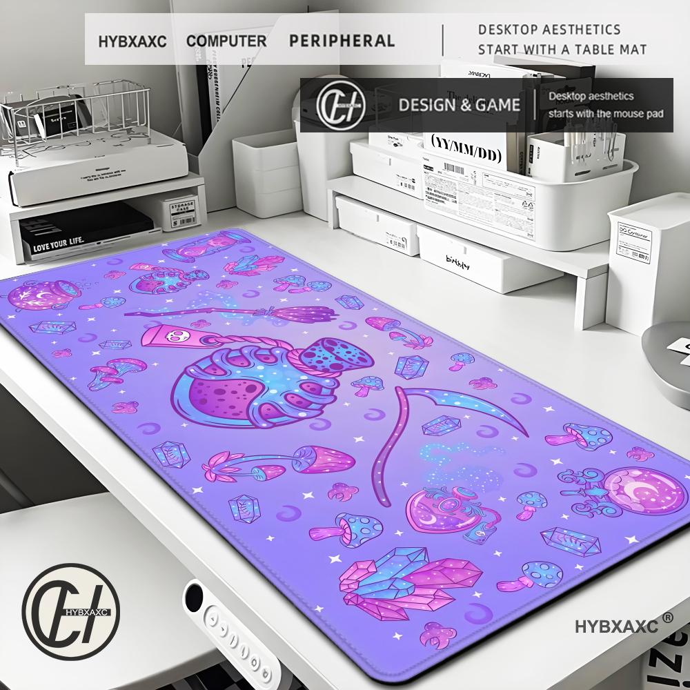 Cute Kawaii Goth Mouse Pad XL  - Tradescantia Purple ulasan dan harga