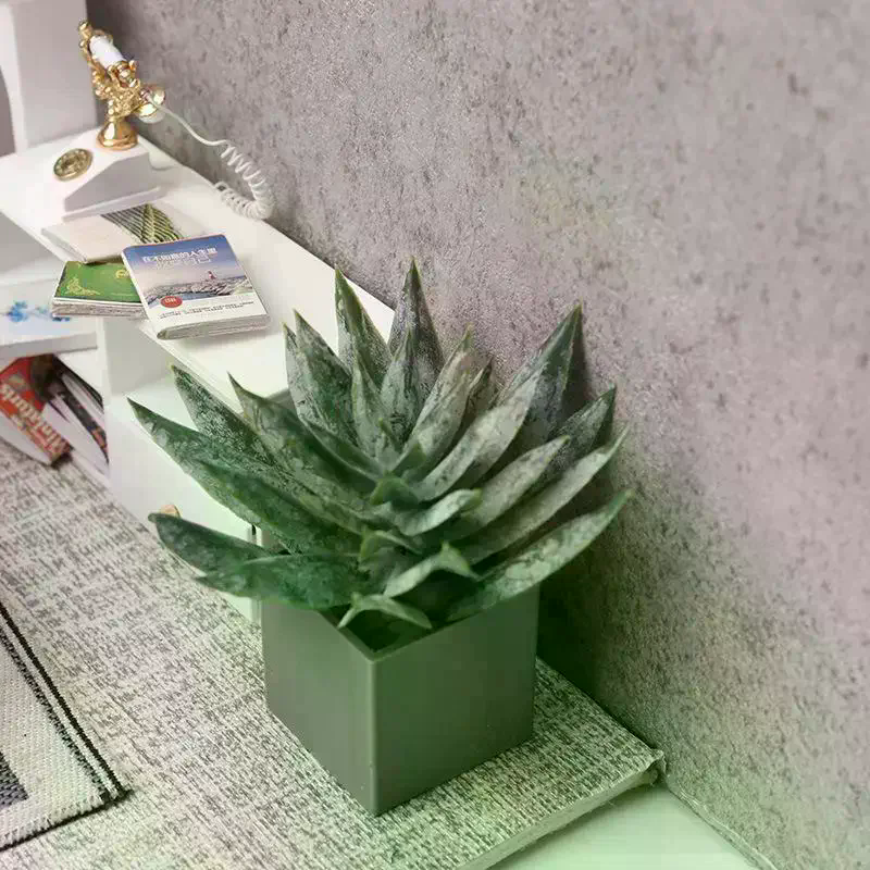 Dollhouse Decor Mini Aloe Vera - Aloe Vera Pot ulasan dan harga